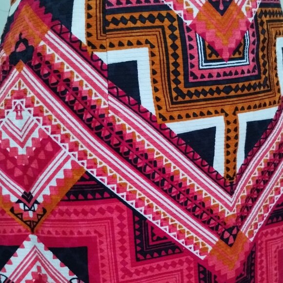 Merona Colorful Print Pencil Shirt - Picture 5 of 7